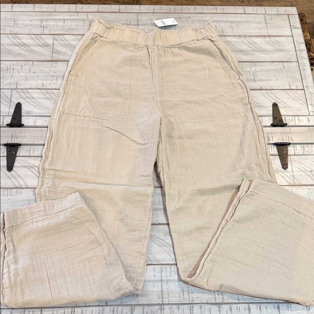 GAP Womens tan linen pants